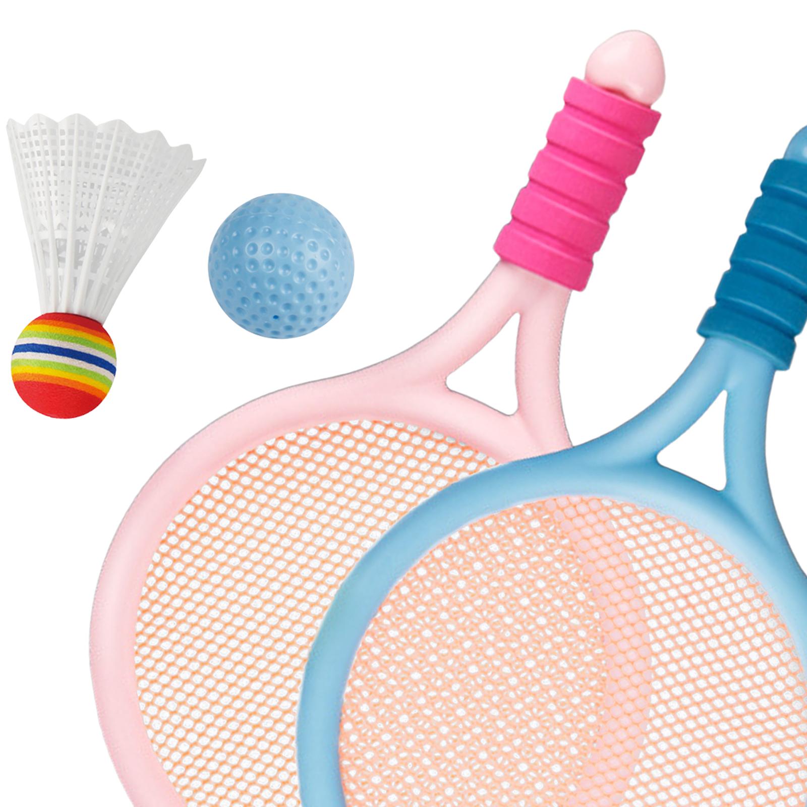 Badminton Video - 子供用バドミントンテニスラケット、ボールシャトルコックラケット軽量ゲームおもちゃ用