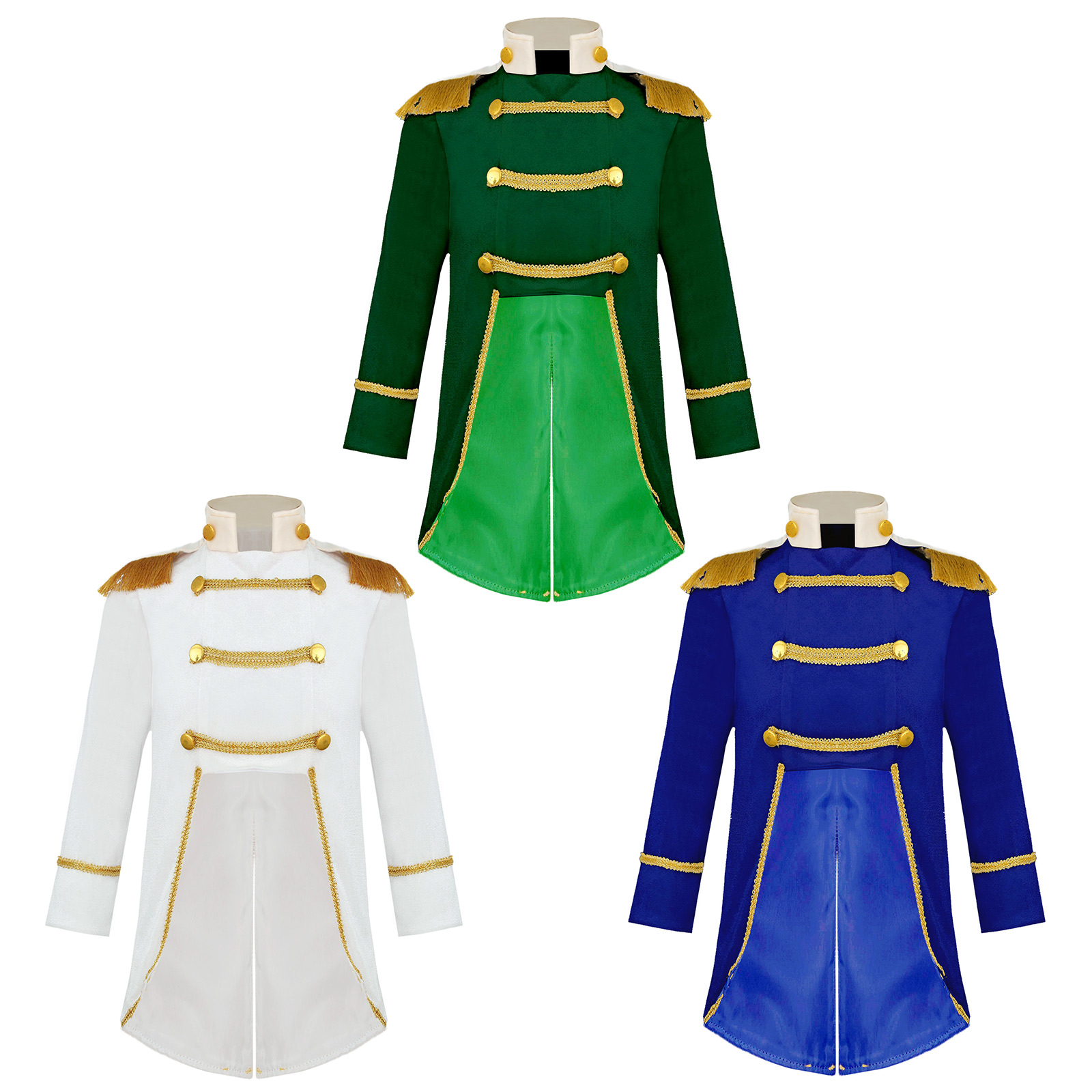 リトルボーイズ王子コスプレ衣装長袖ゴールドフリンジ編組ベルベ - Badminton Victory のレビューと価格